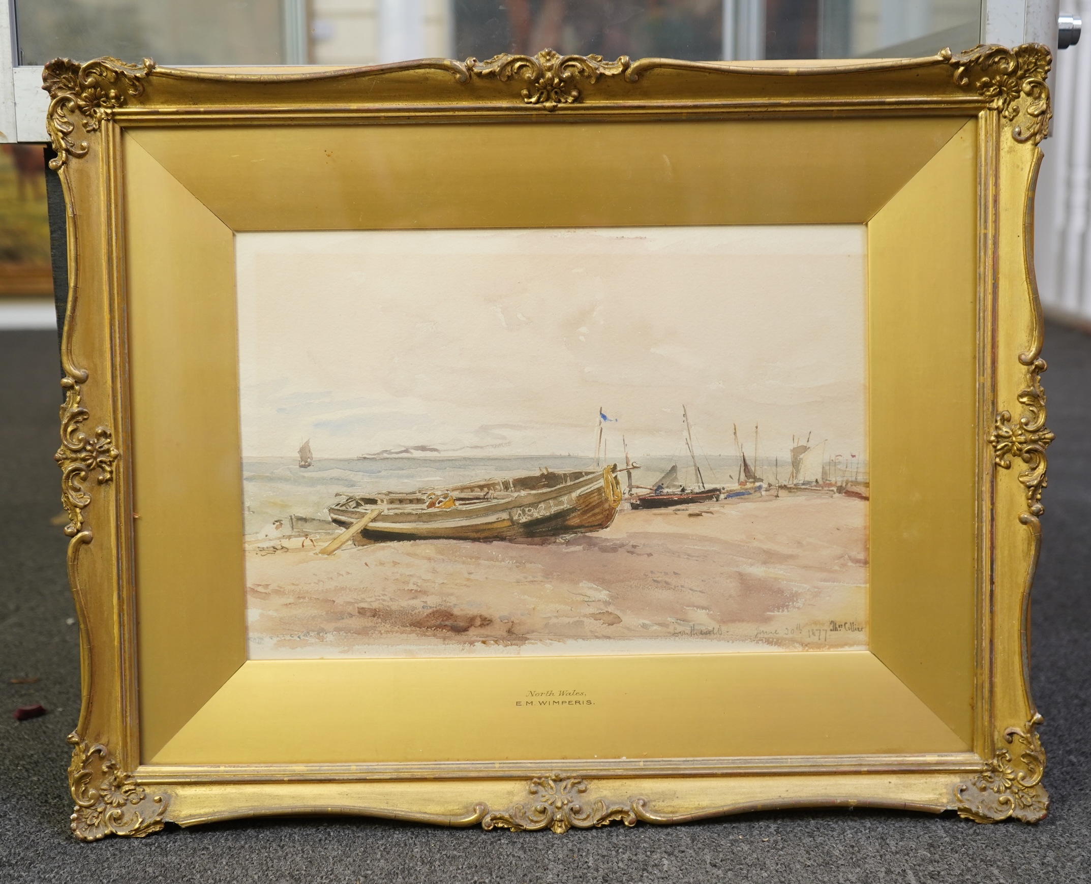 Thomas Collier (1840-1891), 'Stranded Boat, Conway' and 'Southwold Beach'